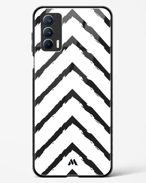 Calligraphic Zig Zags Glass Case Phone Cover-(Realme)