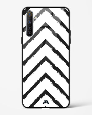 Calligraphic Zig Zags Glass Case Phone Cover-(Realme)