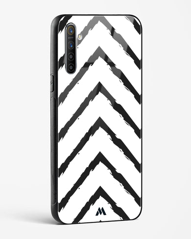 Calligraphic Zig Zags Glass Case Phone Cover-(Realme)