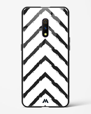Calligraphic Zig Zags Glass Case Phone Cover (Realme)