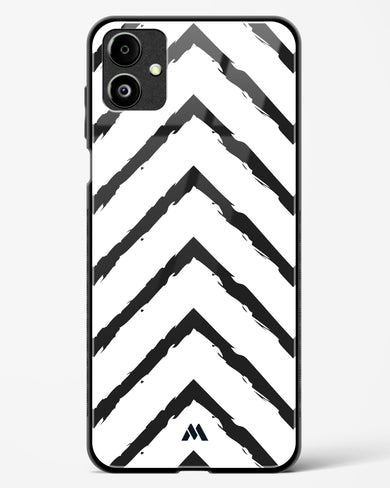 Calligraphic Zig Zags Glass Case Phone Cover (Samsung)