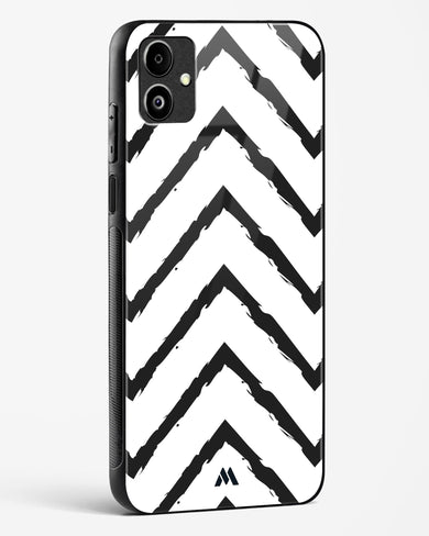 Calligraphic Zig Zags Glass Case Phone Cover (Samsung)