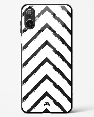 Calligraphic Zig Zags Glass Case Phone Cover (Samsung)