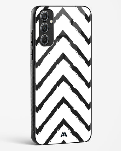 Calligraphic Zig Zags Glass Case Phone Cover (Samsung)