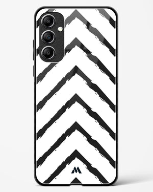 Calligraphic Zig Zags Glass Case Phone Cover (Samsung)
