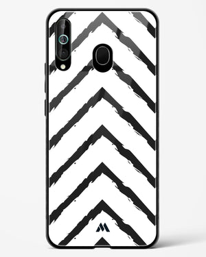Calligraphic Zig Zags Glass Case Phone Cover-(Samsung)