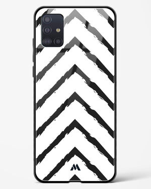 Calligraphic Zig Zags Glass Case Phone Cover (Samsung)