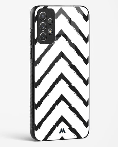 Calligraphic Zig Zags Glass Case Phone Cover-(Samsung)