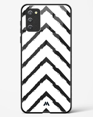 Calligraphic Zig Zags Glass Case Phone Cover-(Samsung)