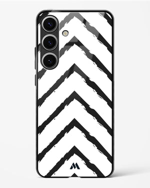 Calligraphic Zig Zags Glass Case Phone Cover (Samsung)