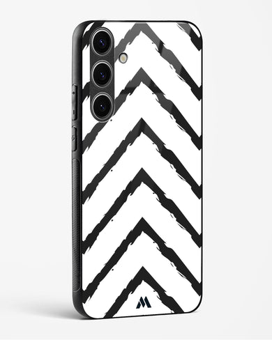 Calligraphic Zig Zags Glass Case Phone Cover-(Samsung)