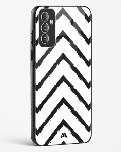 Calligraphic Zig Zags Glass Case Phone Cover (Samsung)
