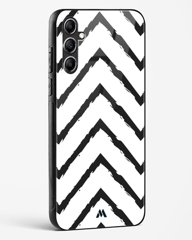 Calligraphic Zig Zags Glass Case Phone Cover-(Samsung)