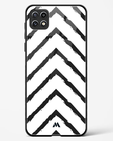 Calligraphic Zig Zags Glass Case Phone Cover (Samsung)