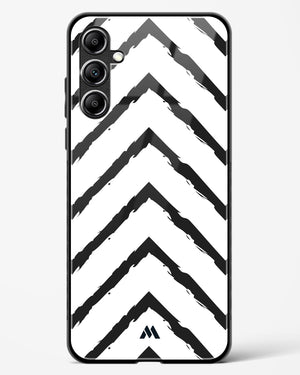 Calligraphic Zig Zags Glass Case Phone Cover-(Samsung)