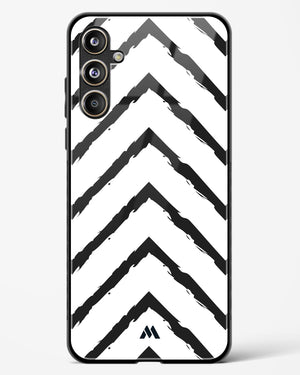 Calligraphic Zig Zags Glass Case Phone Cover (Samsung)