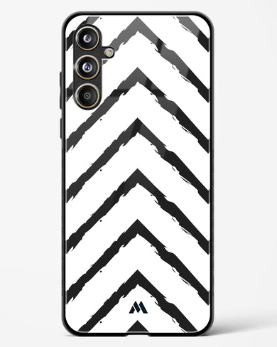 Calligraphic Zig Zags Glass Case Phone Cover (Samsung)