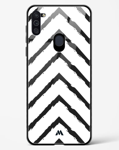 Calligraphic Zig Zags Glass Case Phone Cover (Samsung)