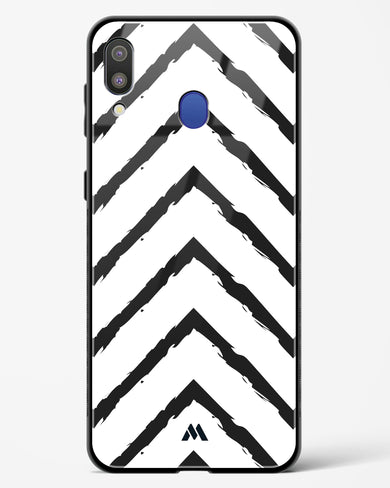 Calligraphic Zig Zags Glass Case Phone Cover-(Samsung)