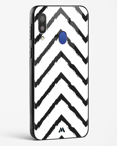 Calligraphic Zig Zags Glass Case Phone Cover-(Samsung)