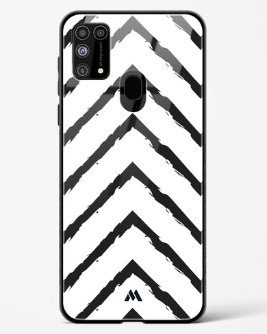 Calligraphic Zig Zags Glass Case Phone Cover (Samsung)