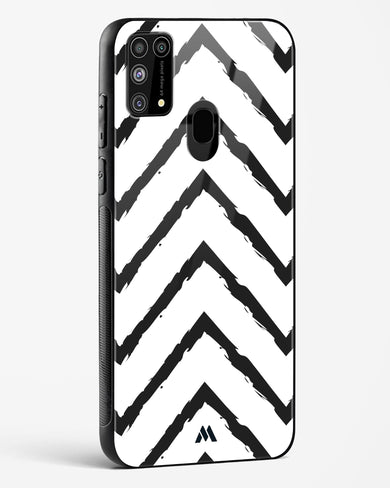 Calligraphic Zig Zags Glass Case Phone Cover (Samsung)