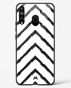 Calligraphic Zig Zags Glass Case Phone Cover-(Samsung)