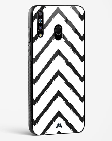 Calligraphic Zig Zags Glass Case Phone Cover-(Samsung)