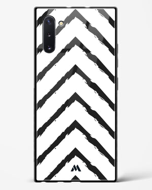Calligraphic Zig Zags Glass Case Phone Cover (Samsung)