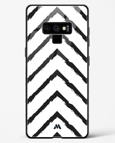 Calligraphic Zig Zags Glass Case Phone Cover (Samsung)