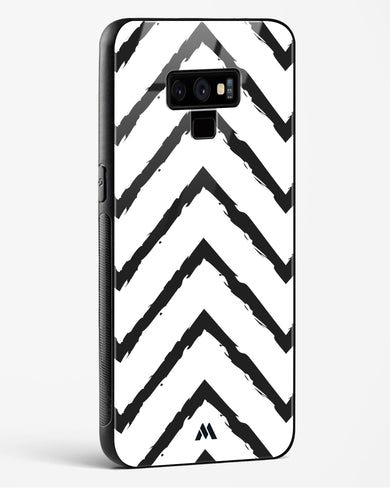 Calligraphic Zig Zags Glass Case Phone Cover (Samsung)