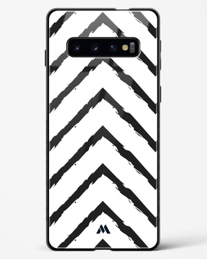Calligraphic Zig Zags Glass Case Phone Cover (Samsung)