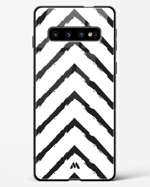Calligraphic Zig Zags Glass Case Phone Cover (Samsung)