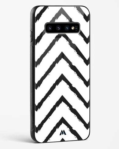 Calligraphic Zig Zags Glass Case Phone Cover (Samsung)