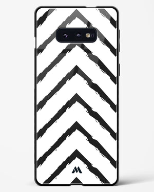 Calligraphic Zig Zags Glass Case Phone Cover-(Samsung)