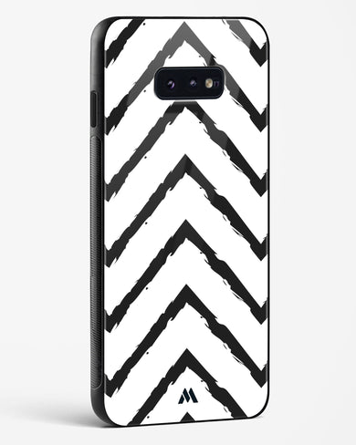 Calligraphic Zig Zags Glass Case Phone Cover-(Samsung)