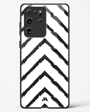 Calligraphic Zig Zags Glass Case Phone Cover (Samsung)
