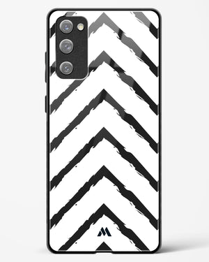 Calligraphic Zig Zags Glass Case Phone Cover-(Samsung)