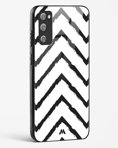 Calligraphic Zig Zags Glass Case Phone Cover-(Samsung)