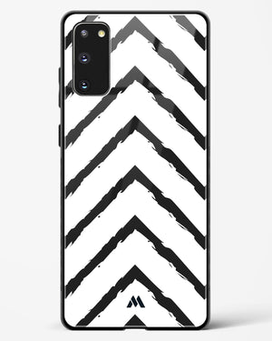 Calligraphic Zig Zags Glass Case Phone Cover-(Samsung)