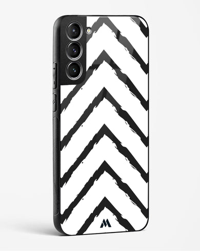 Calligraphic Zig Zags Glass Case Phone Cover (Samsung)