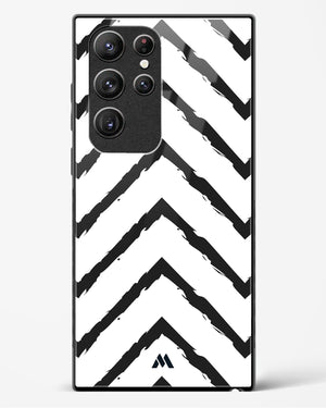 Calligraphic Zig Zags Glass Case Phone Cover (Samsung)