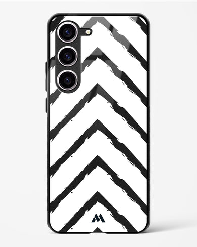 Calligraphic Zig Zags Glass Case Phone Cover (Samsung)