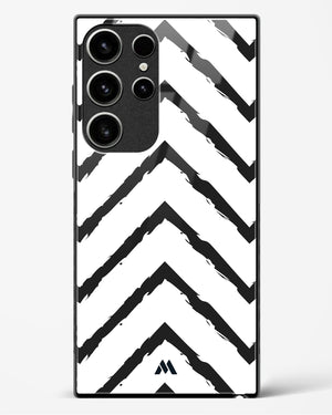 Calligraphic Zig Zags Glass Case Phone Cover (Samsung)
