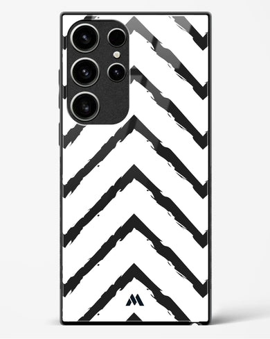 Calligraphic Zig Zags Glass Case Phone Cover-(Samsung)