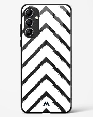 Calligraphic Zig Zags Glass Case Phone Cover (Samsung)