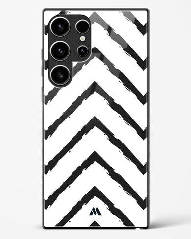 Calligraphic Zig Zags Glass Case Phone Cover-(Samsung)