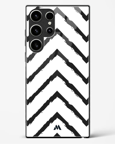 Calligraphic Zig Zags Glass Case Phone Cover (Samsung)