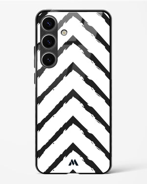 Calligraphic Zig Zags Glass Case Phone Cover (Samsung)