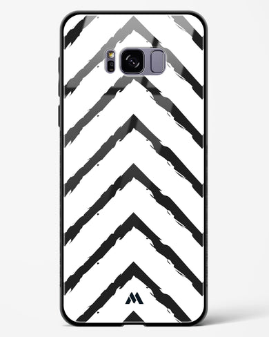 Calligraphic Zig Zags Glass Case Phone Cover (Samsung)